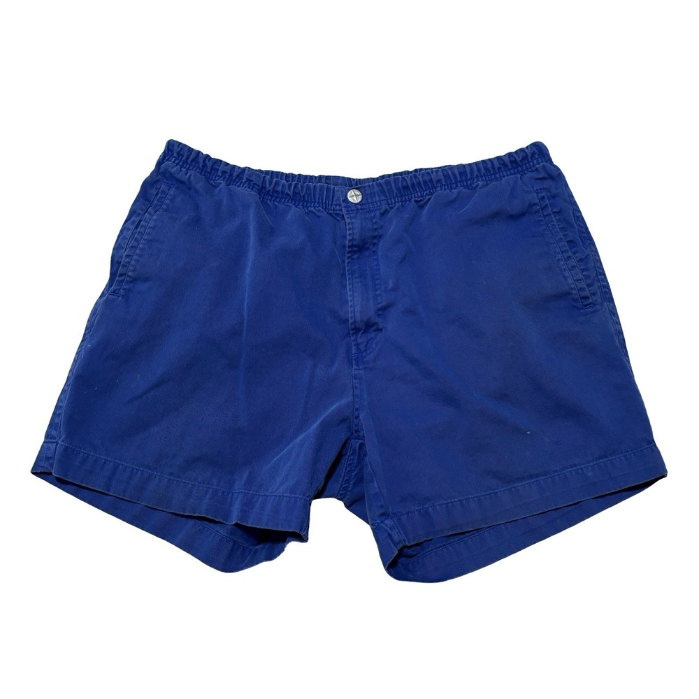 Nautica‎ Relaxed Men's Elastic Waist Chino Shorts Blue *stained* Size 34 x 5